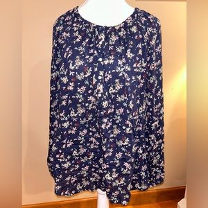 Chaps Women’s Floral Blouse SIZE XL